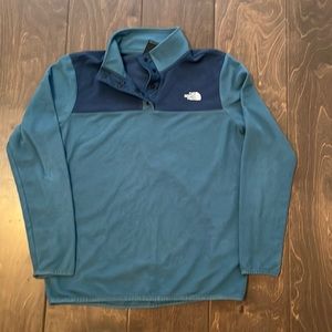 blue north face jacket!